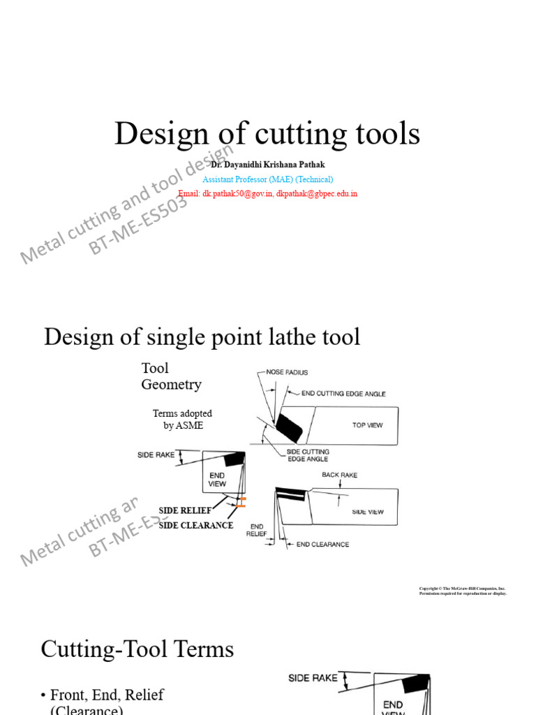 Cutting Tool Design and Applications | PDF | Industrial Processes ...