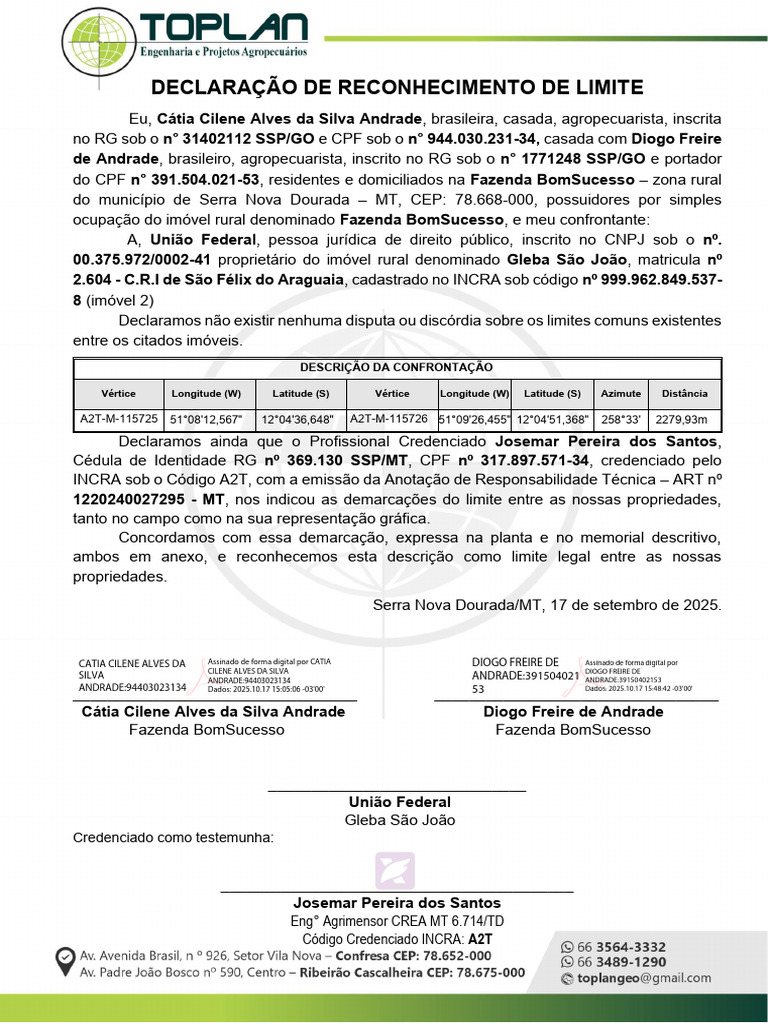Reconhecimento de Limite de Propriedade | PDF | Brasil