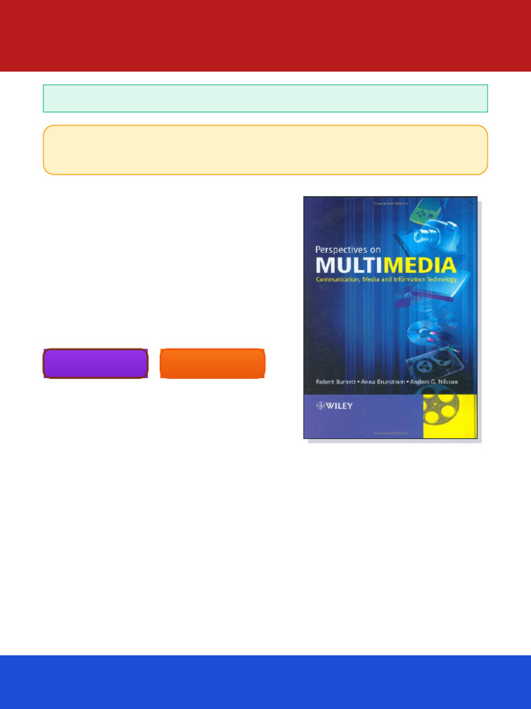 Perspectives On Multimedia Communication Media and Information ...