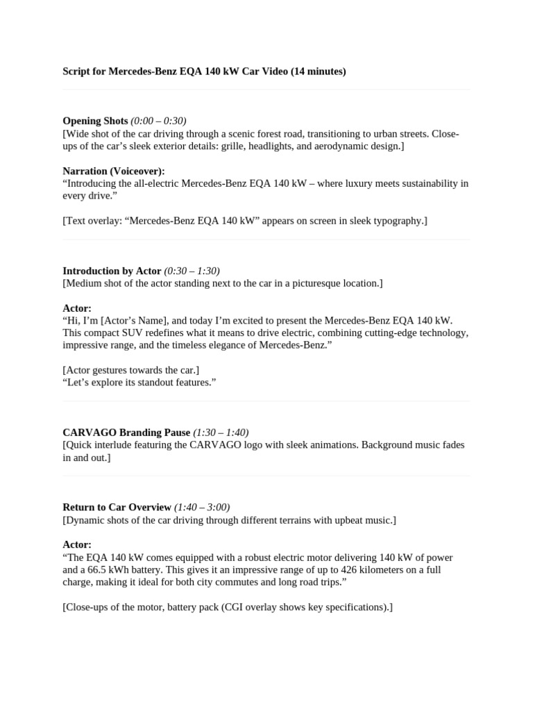 Script for Mercedes | PDF | Vehicle Technology | Sports Cars