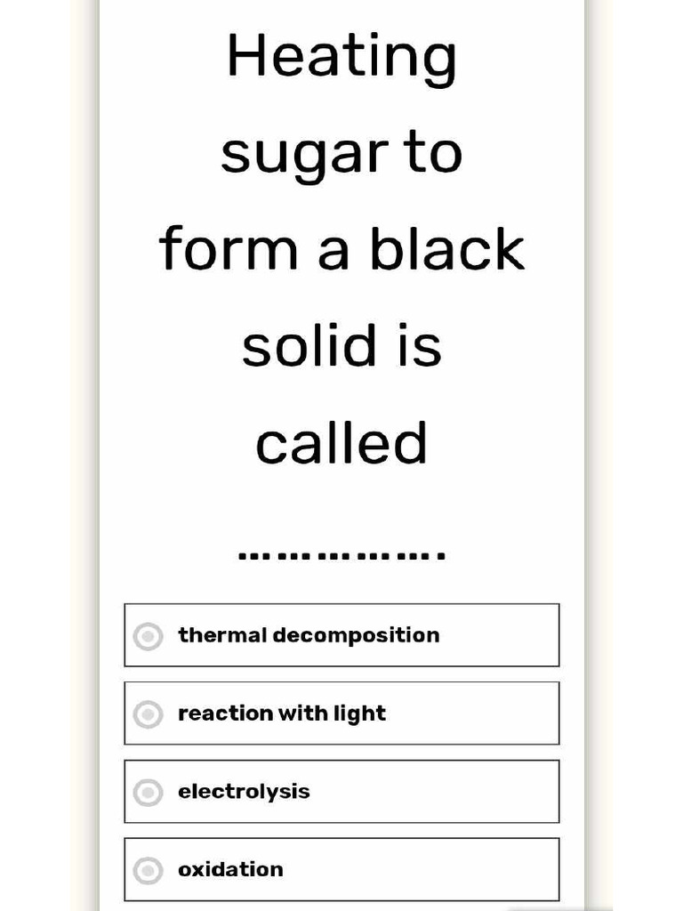 Chemical Reaction Test | PDF