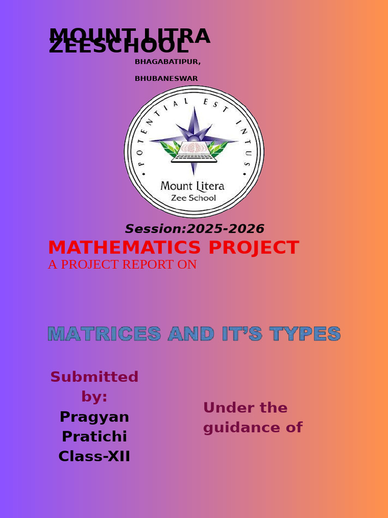 Copy of MATHS PROJECT.pdf_20251205_170020_0000 | PDF | Matrix ...