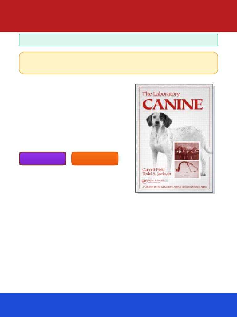 The Laboratory Canine 1st Edition Garrett Field (Author) Ebook Any ...