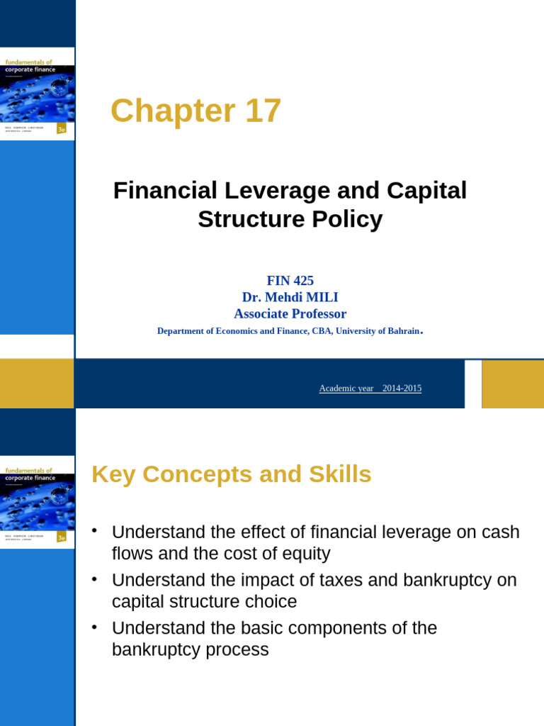 Cap17 Corporate Finance | PDF | Capital Structure | Cost Of Capital