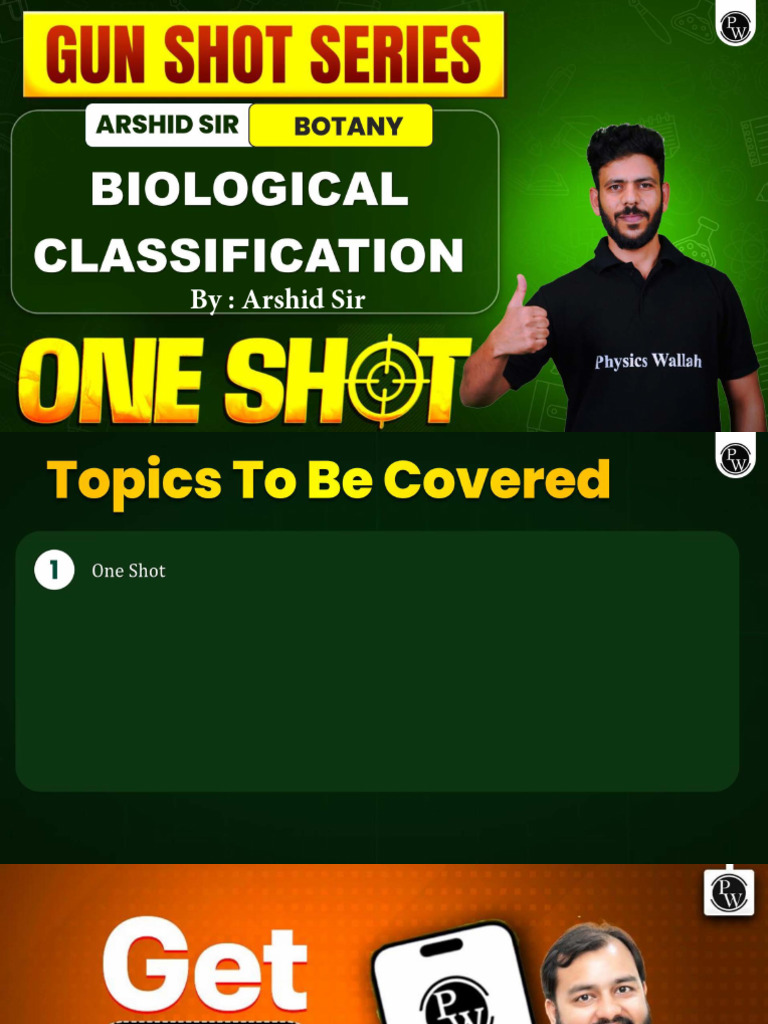 Biological Classification Class Notes | PDF