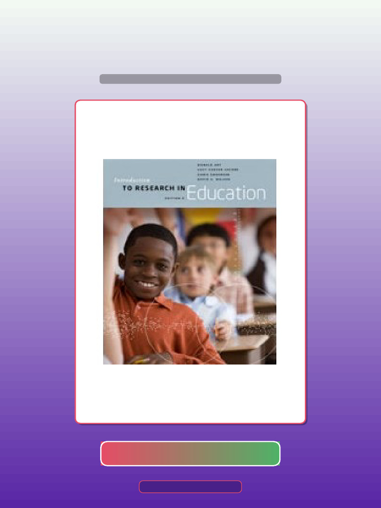 Test Bank For Introduction To Research in Education 9th Edition | PDF ...