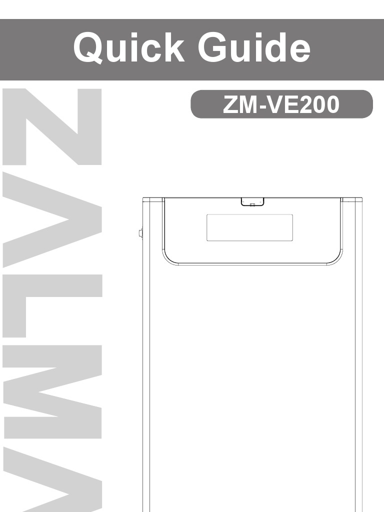 ZM-VE200: Please read this Manual before use