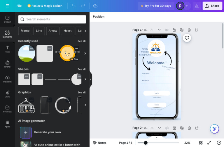 Blue and White Simple IU UX Design App - Your Story 3 | PDF | Computing ...