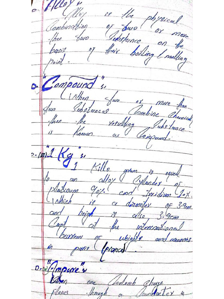 Physical Quantityes Notes | PDF