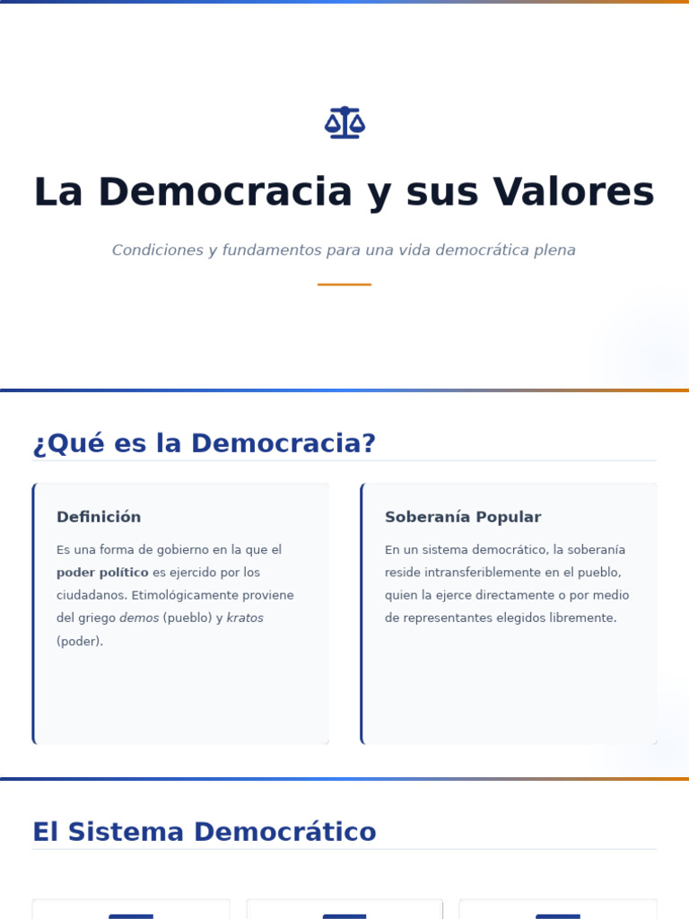Fundamentos de la Democracia y Valores | PDF | Democracia | Ideologías ...