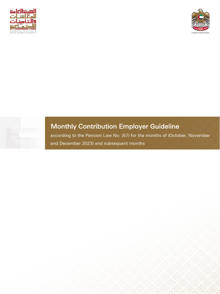 Monthly Employer Contribution Guide 2023 | PDF | Salary | Employment