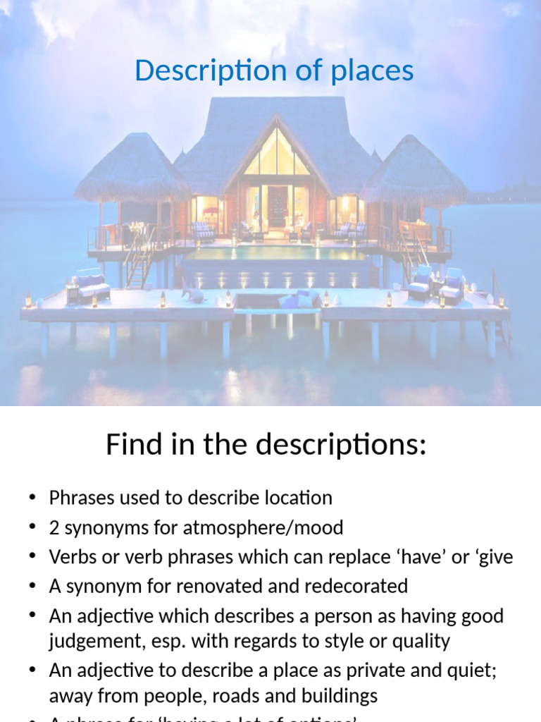 Describing a place | PDF