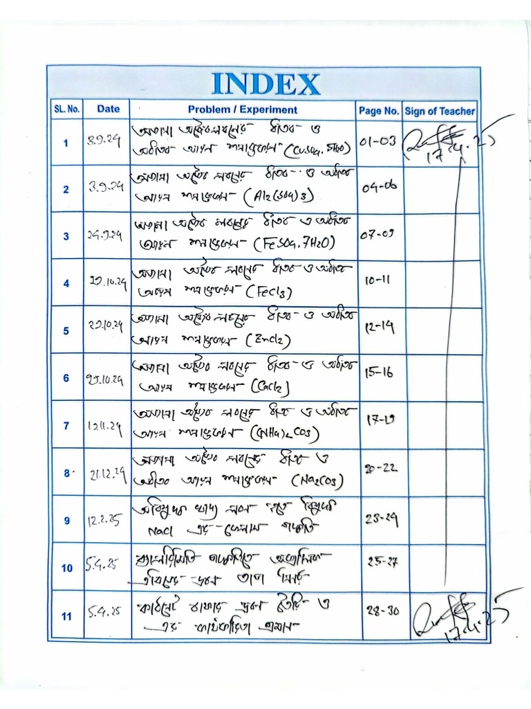 Chemistry Practical | PDF