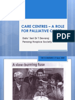 CARE CENTRES – A ROLE FOR PALLIATIVE CARE_Dato' Seri Dr T Devaraj