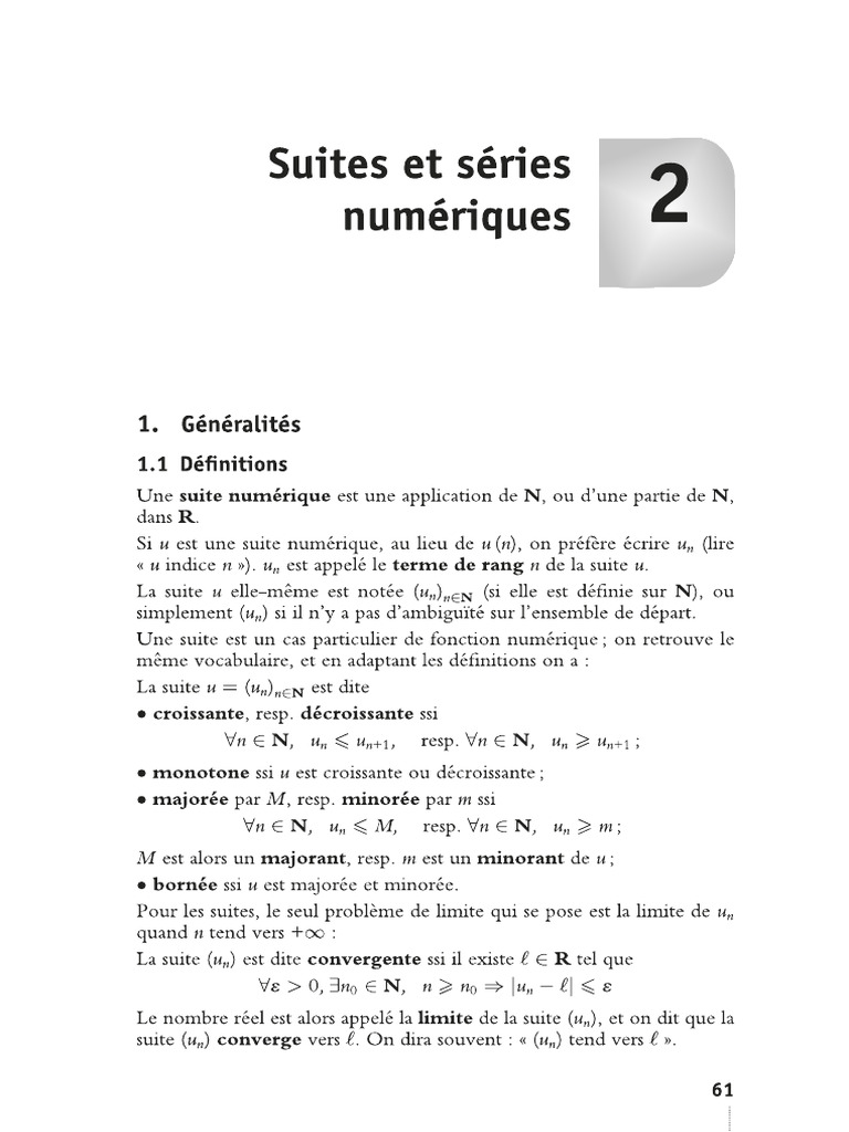 F012024 Maths Suites Series Num Cours Exo Cor | PDF