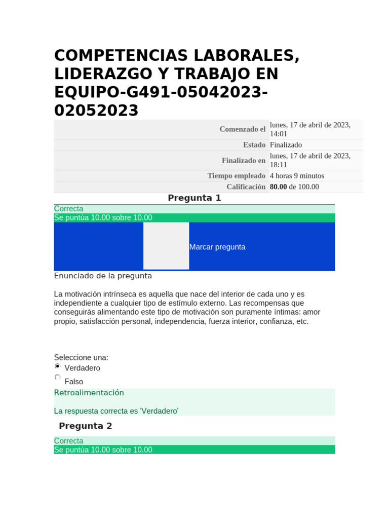 Competencias Laborales y Liderazgo Efectivo | PDF | Motivación ...