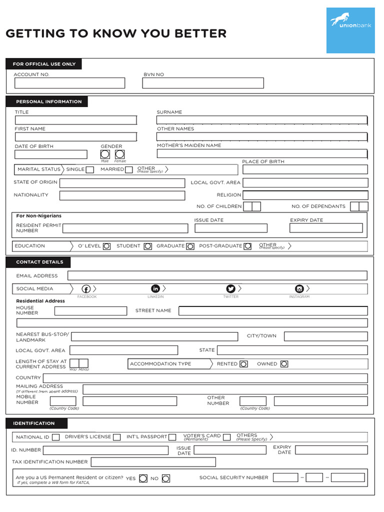 Personal Information Collection Form | PDF | Identity Document ...