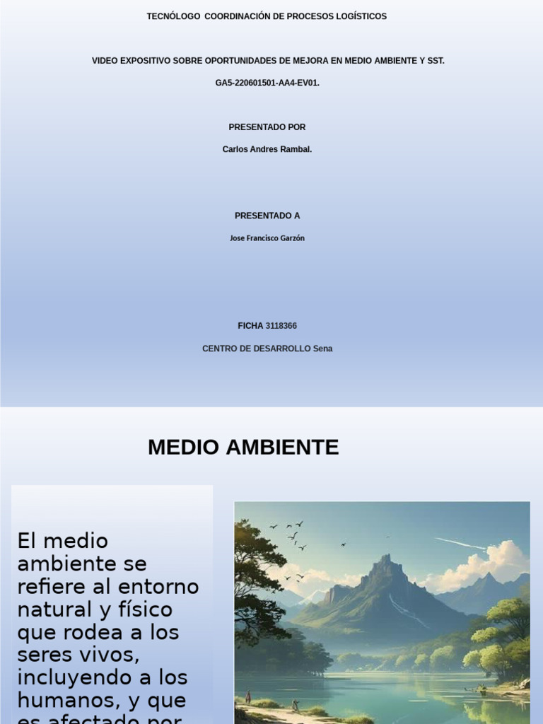 Mejora Ambiental y SST en Logística | PDF | Entorno natural | Tierra