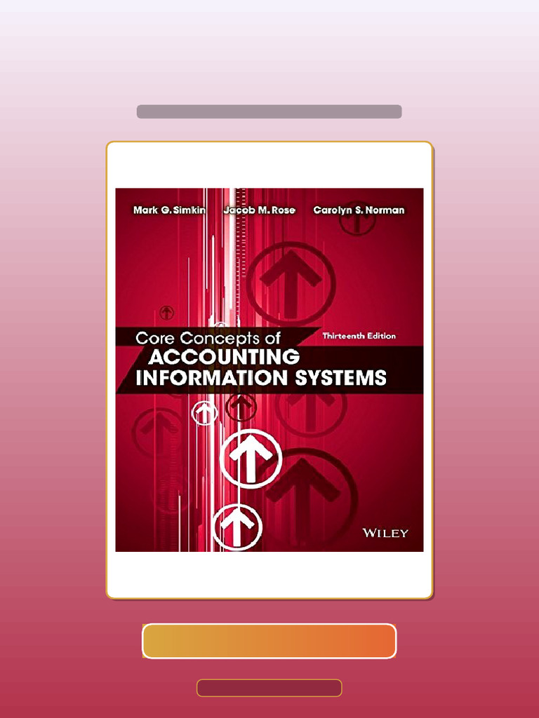 Test Bank For Core Concepts of Accounting Information Systems Simkin ...