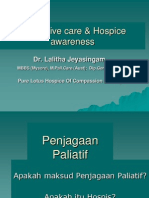 Pall Care and Hospice Awareness - DR Lalitha Jeyasingam