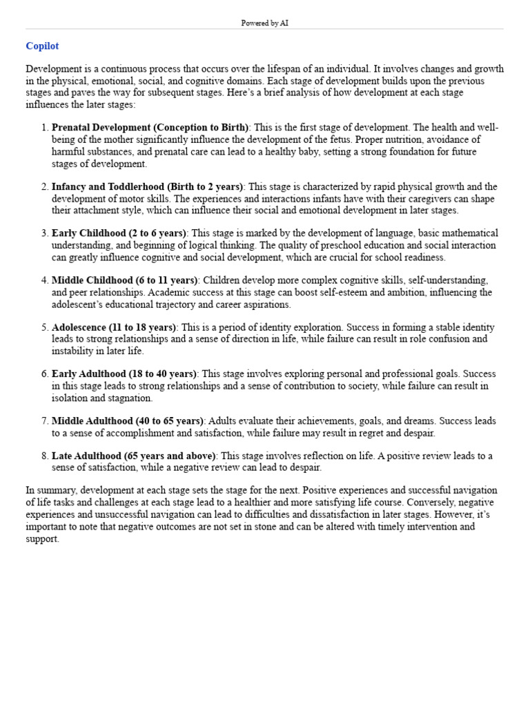Stages of Human Development Explained | PDF | Liberal Arts Education ...