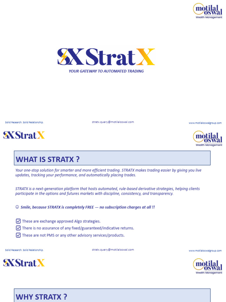 Automated Trading Solutions with STRATX | PDF | Day Trading | Greeks ...
