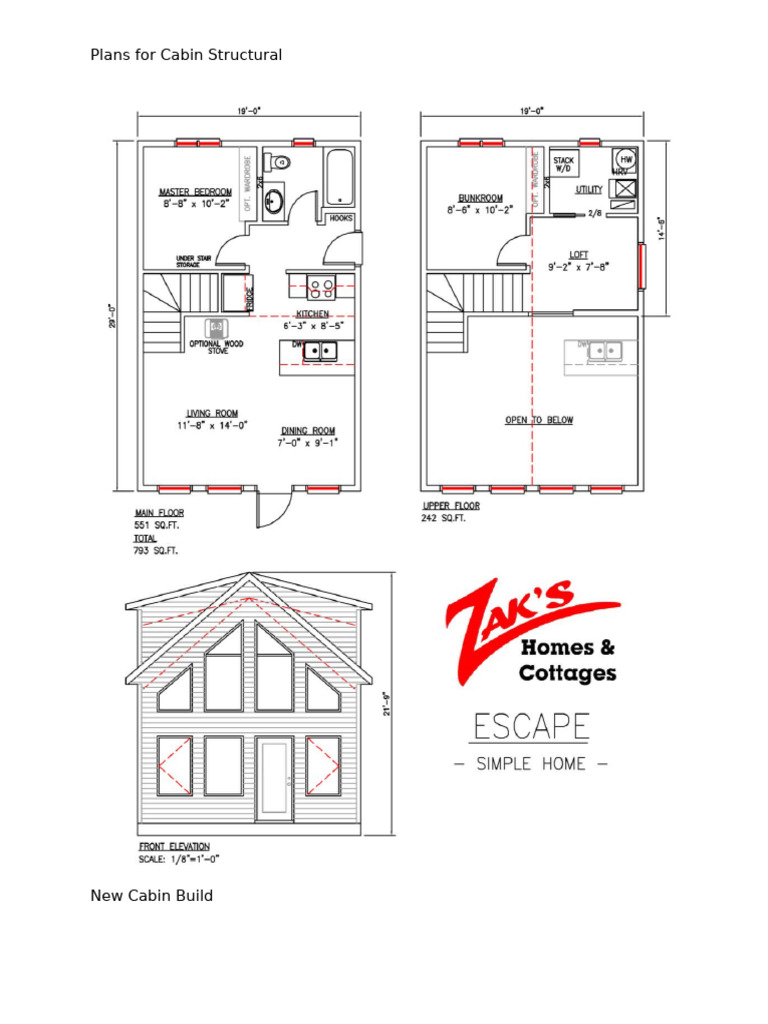 Structural Plans Cabin | PDF