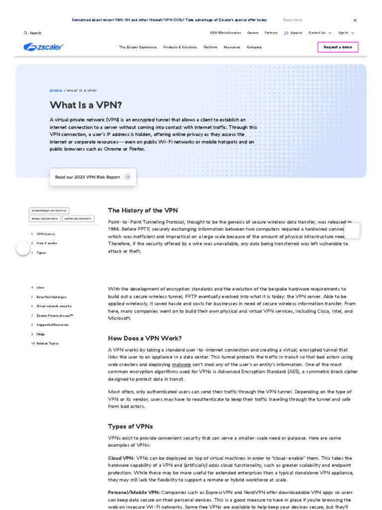 Zscaler's VPN Security Solutions Offer | PDF | Virtual Private Network ...