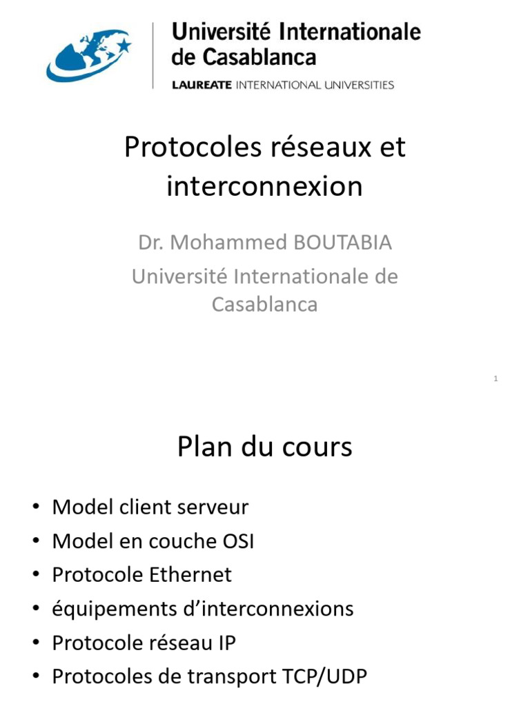 Protocoles et Modèles Réseaux Essentiels | PDF | Ethernet | Suite des ...
