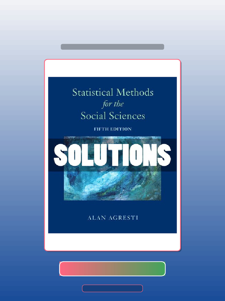 Statistical Methods for the Social Sciences 5 Ed Agresti eBook and ...