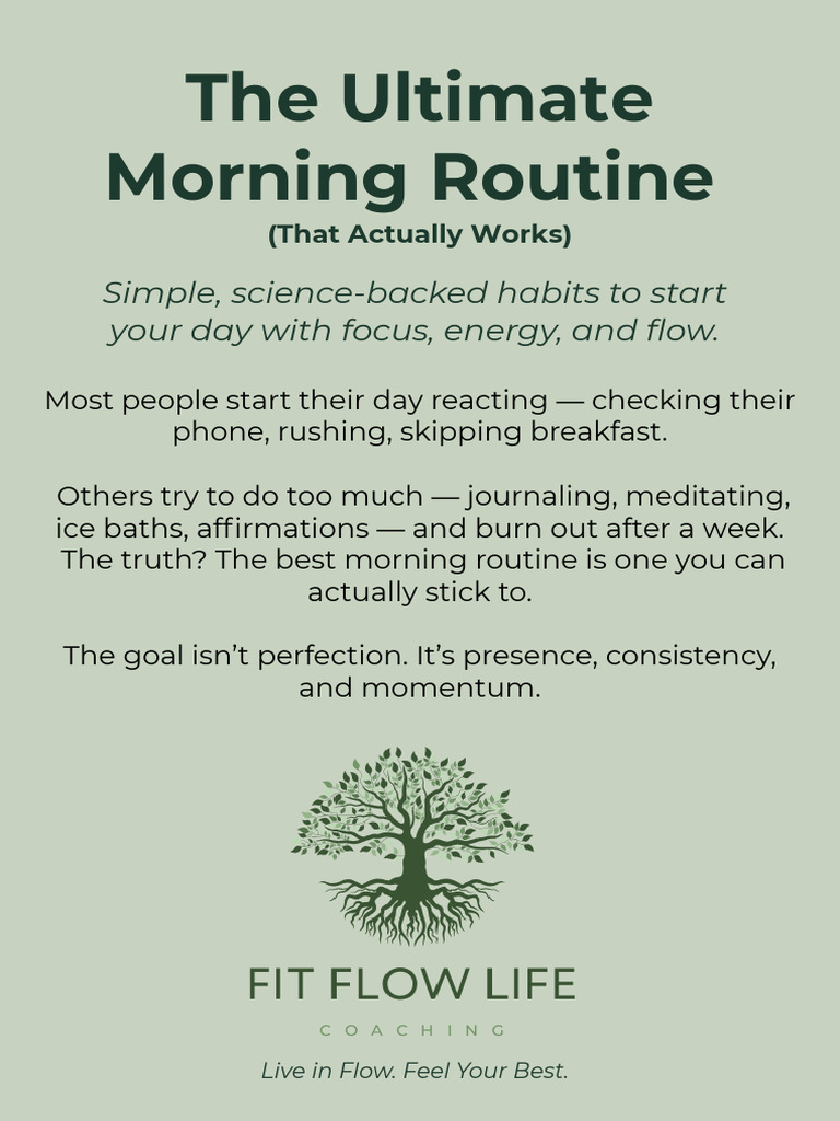 Effective Morning Routine Tips | PDF | Sleep | Circadian Rhythm