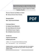 The Sudanese Journal For Public Opinion Studies