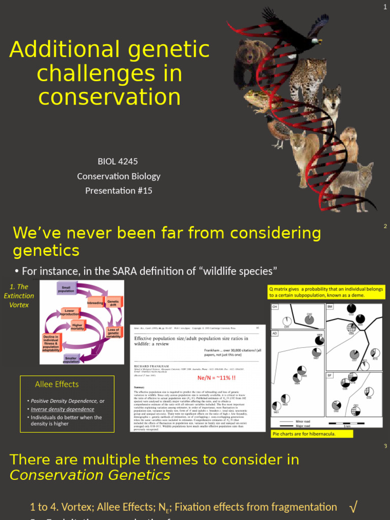 Genetic Challenges in Conservation Biology | PDF | Natural Selection ...