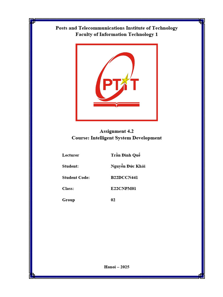 Intelligent System Development Assignment | PDF | Applied Mathematics ...