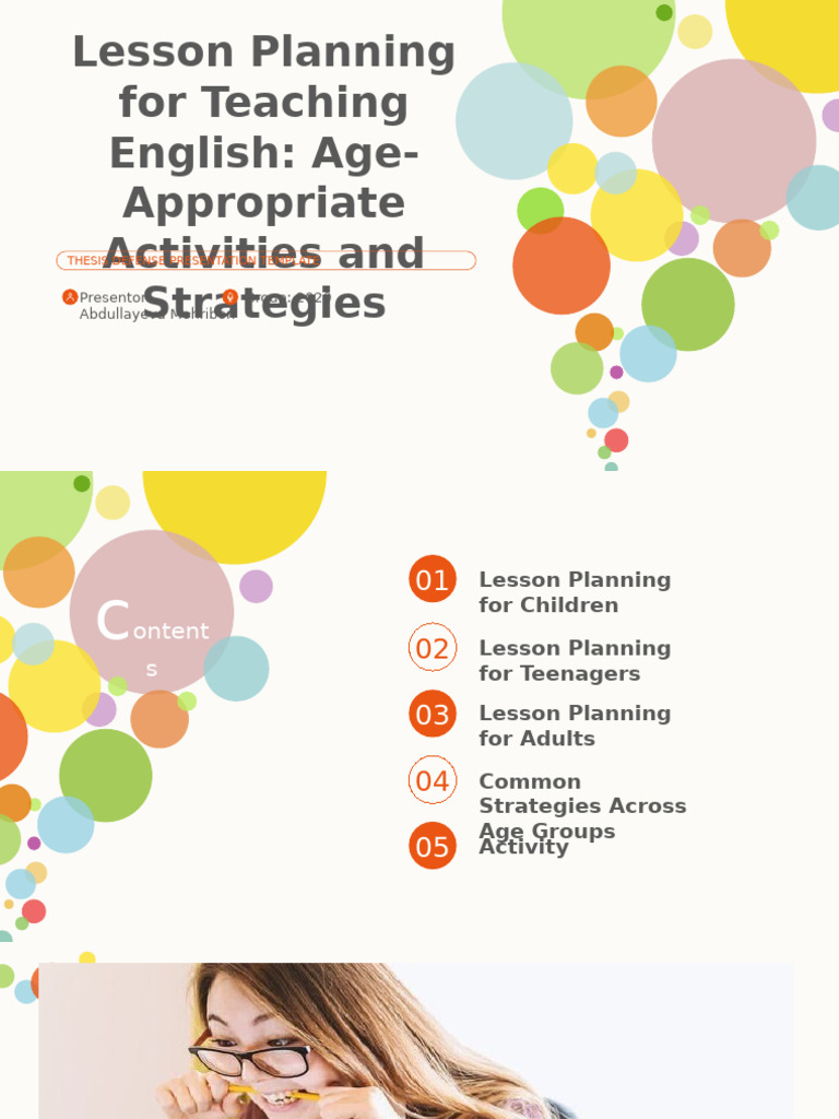 Age-Appropriate English Lesson Plans | PDF | Learning | Lesson Plan