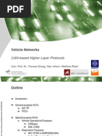 Vehicle Networks: CAN-based Higher Layer Protocols