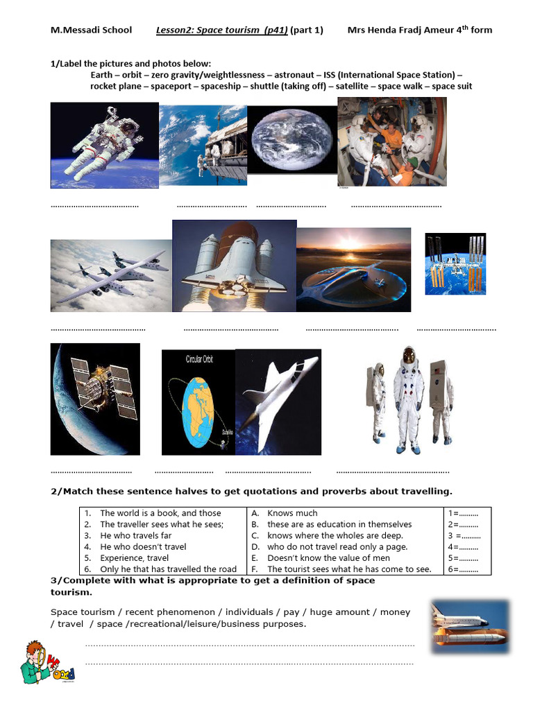 Unit 1 Lesson 2 Part 1and 2 | PDF | Outer Space | Astronautics