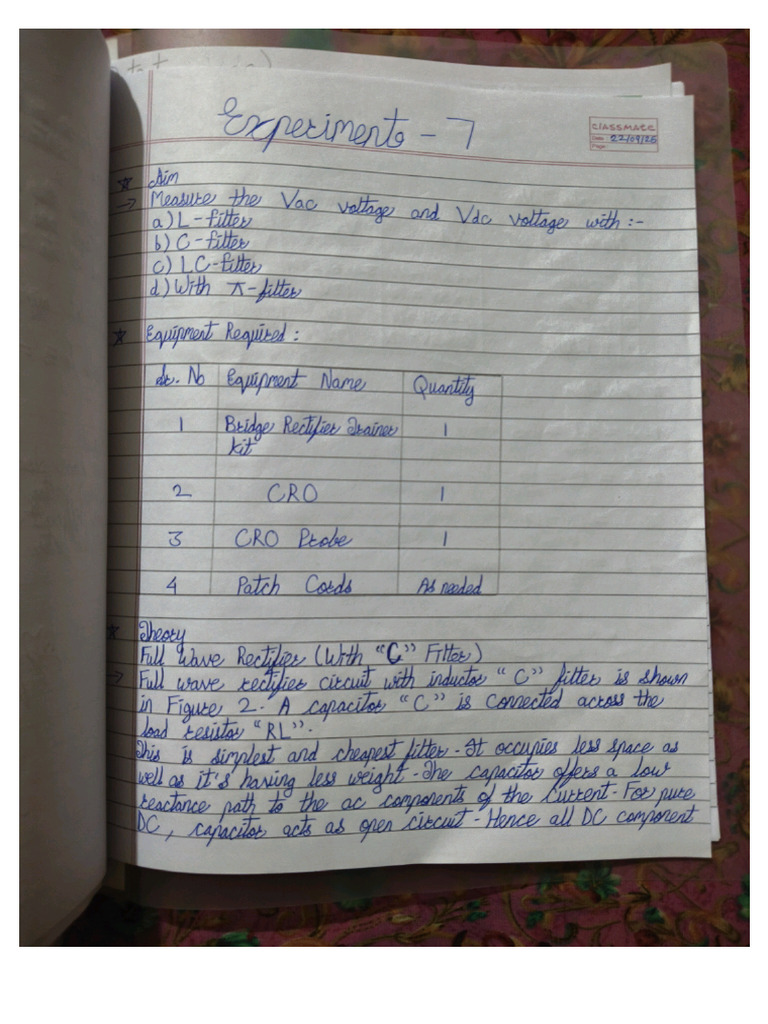 Electronics Exp 7 | PDF