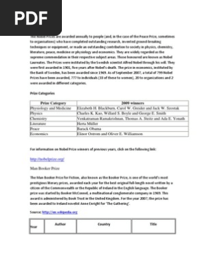 Overview of Major Global Awards | PDF | Wolfgang Amadeus Mozart