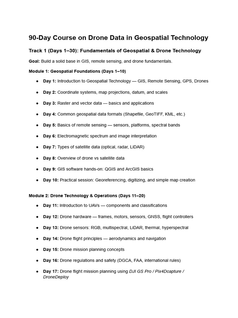 90-Day Course Plan - Sethu | PDF | Geographic Information System ...