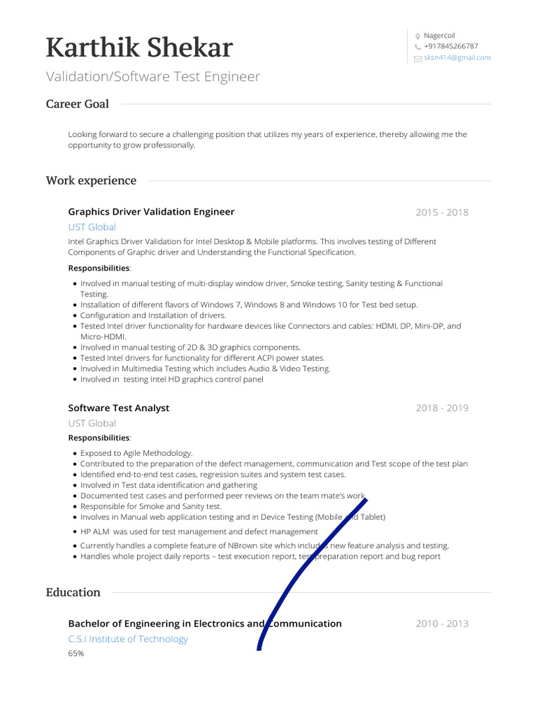 Natheem VisualCV Resume | PDF | Hdmi | Software Testing