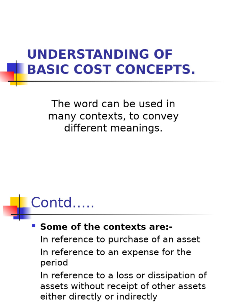 Essential Cost Concepts Explained | PDF | Expense | Cost