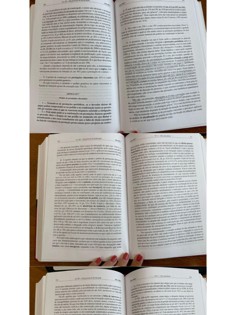 Relação Entre o Art.º 557.º e o Art.º 610.º CPC - CÓDIGO ANOTADO | PDF