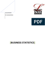 Arnaud Halvick - Business Statistics