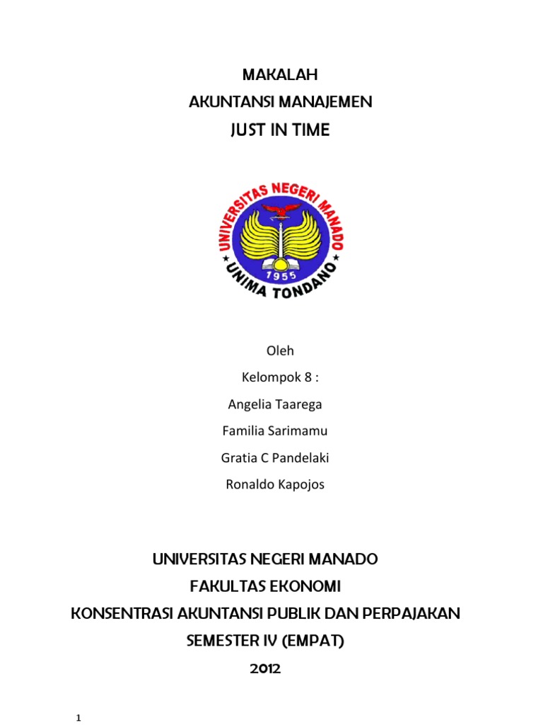 Konsep Just In Time dalam Akuntansi | PDF | Bisnis