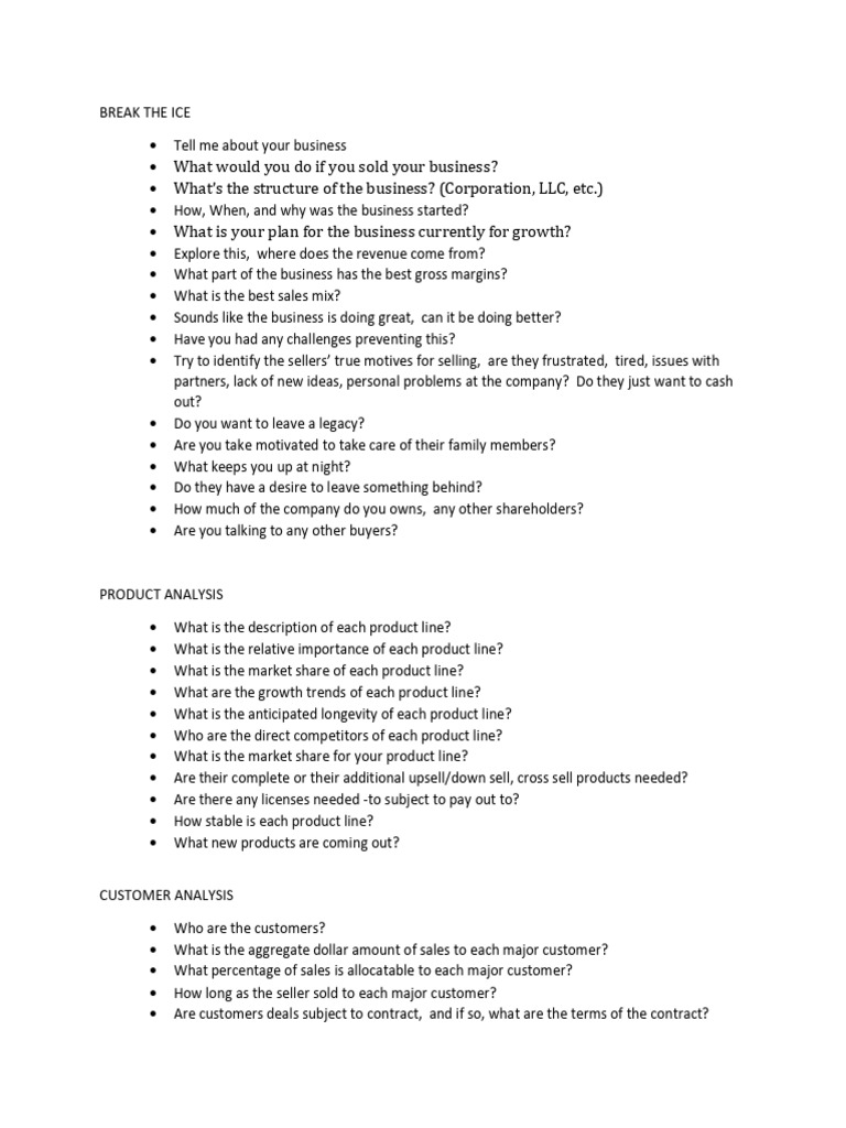 First Seller Meeting Questions | PDF | Sales | Inventory