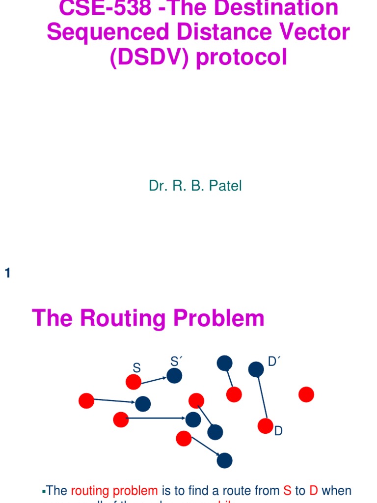 DSDV Protocol Overview in CSE-538 | PDF | Routing | Wireless Ad Hoc Network