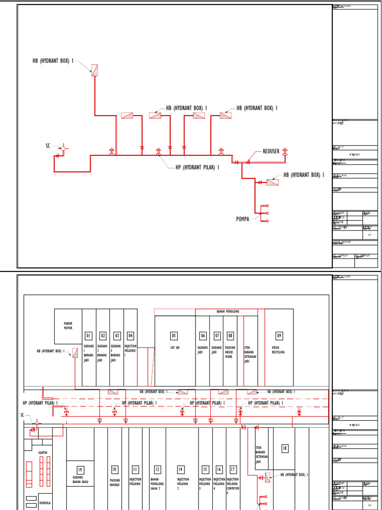 Hydrant and Warehouse Layout Plan | PDF