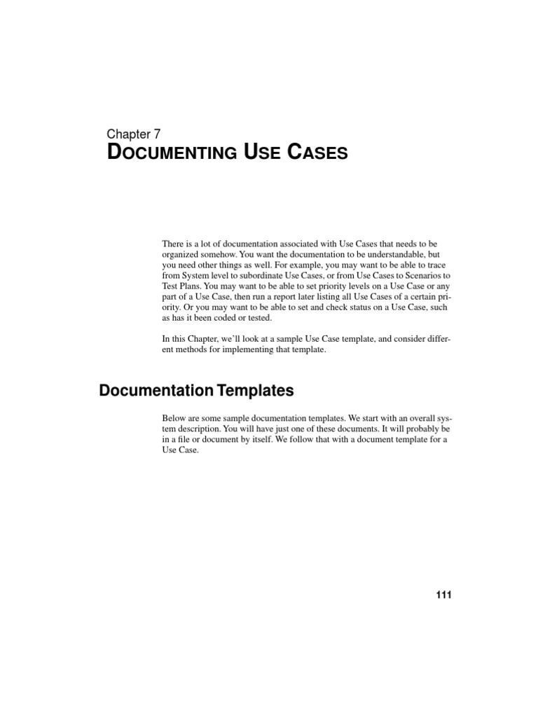 Ocumenting SE Ases Documentation Templates PDF Use Case Credit Card