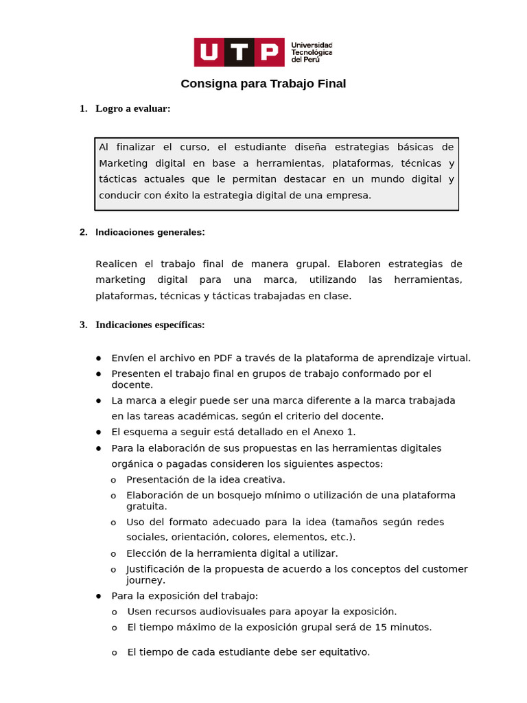 Estrategias de Marketing Digital Final | PDF | Marketing de motores de ...